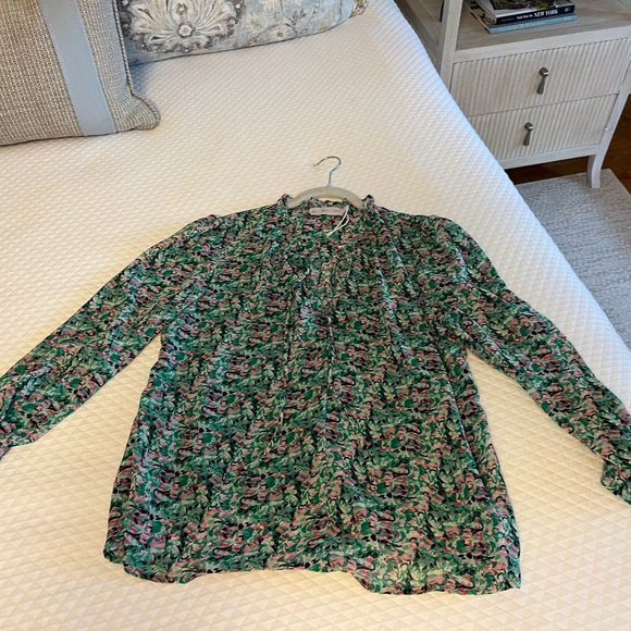 Floral Print Blouse Size Large - Picture 3 of 5